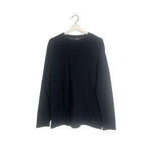 Roots Men's Dark Navy Long Sleeve Crew Neck Top Size Medium Classic Everyday